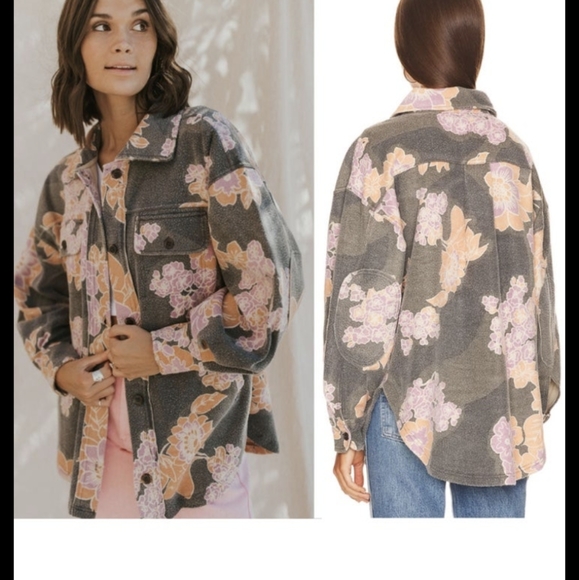 NWT Free People Floral Ruby Shirt Jacket, SM - Picture 15 of 15